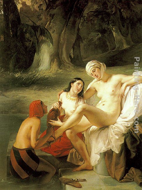 Bathsheba at Her Bath painting - Francesco Hayez Bathsheba at Her Bath art painting